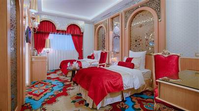 اتاق دو تخته تویین هتل الماس 2 مشهد اتاق دو تخته تویین هتل الماس 2 مشهد